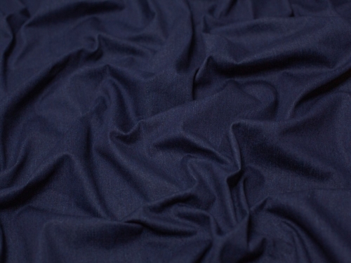 Minerva Core Range 270gsm Polycotton Denim Fabric Navy Blue