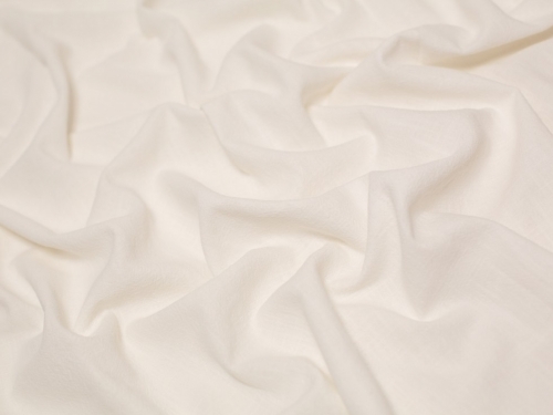 Minerva Core Range Soft Stonewashed Ramie Linen Weave Fabric Ivory