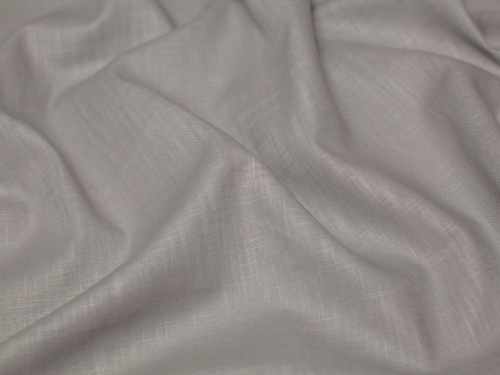 Minerva Core Range Textured 100% Ramie Linen Weave Fabric Warm Pewter