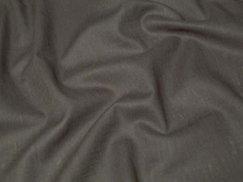 Minerva Core Range Textured 100% Ramie Linen Weave Fabric Dark Grey
