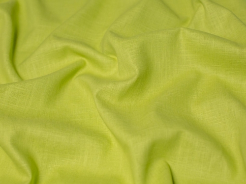 Minerva Core Range Textured 100% Ramie Linen Weave Fabric Bright Green