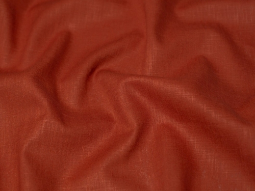 Minerva Core Range Textured 100% Ramie Linen Weave Fabric Brique