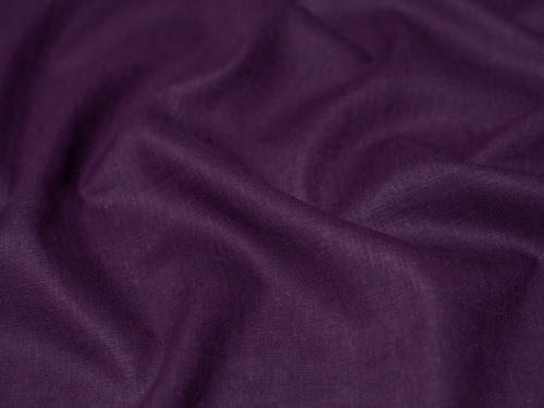 Minerva Core Range Textured 100% Ramie Linen Weave Fabric Imperial Purple