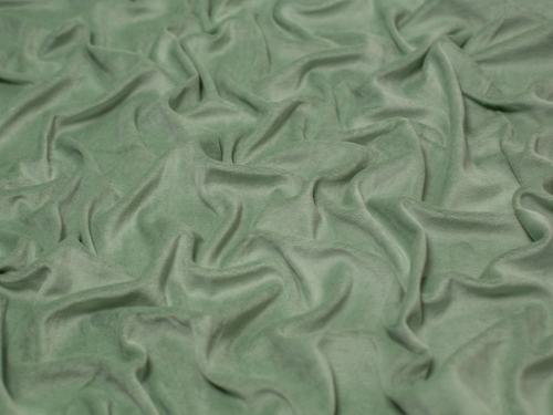 Minerva Core Range Cotton Velour Stretch Knit Fabric Duck Egg