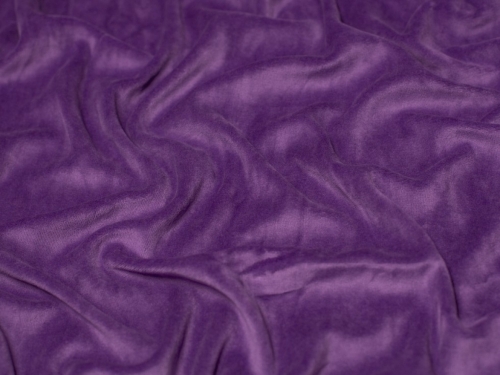 Minerva Core Range Cotton Velour Stretch Knit Fabric Violet