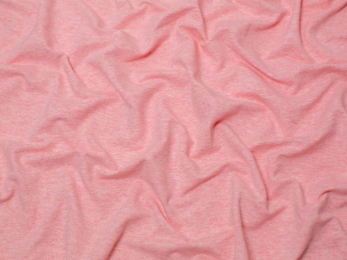 Melange Loop Back French Terry Stretch Knit Fabric Peach