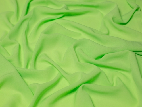 Minerva Core Range Single Georgette Fabric Lime Green