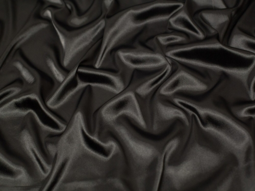 Minerva Core Range Stretch Woven Charmeuse Silky Satin Fabric Warm Pewter