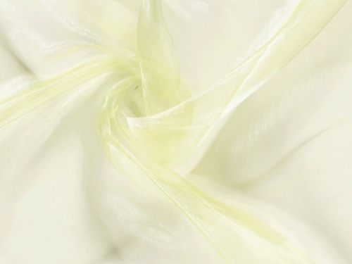 Sheer Organza Fabric Lemon