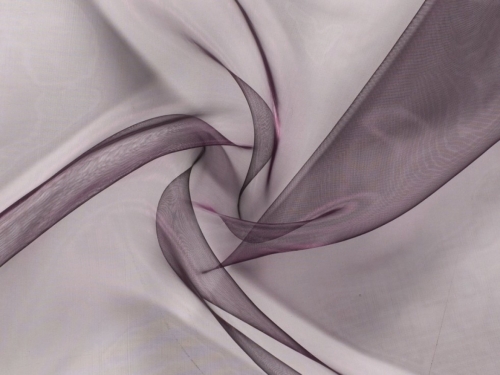 Sheer Organza Fabric Wine