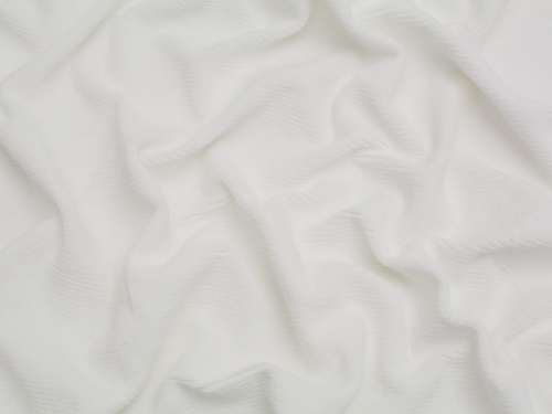 Minerva Core Range 4 Wale Velour Rib Stretch Knit Cord Fabric Ivory