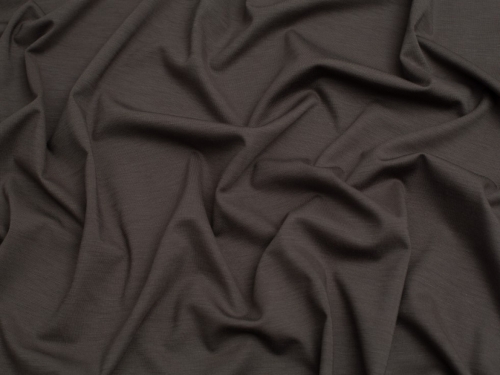 Minerva Core Range Viscose Interlock Jersey Stretch Knit Fabric Taupe