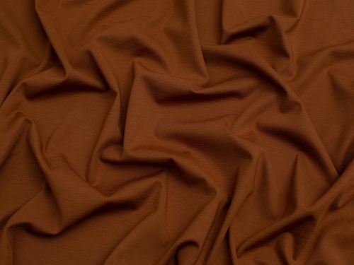 Minerva Core Range Viscose Interlock Jersey Stretch Knit Fabric Rust