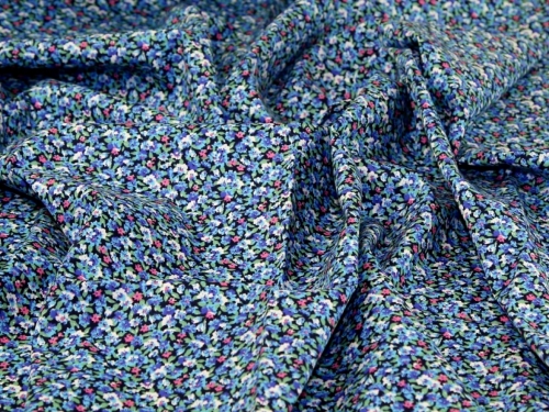 Deadstock 100% Cotton Poplin Fabric Blue