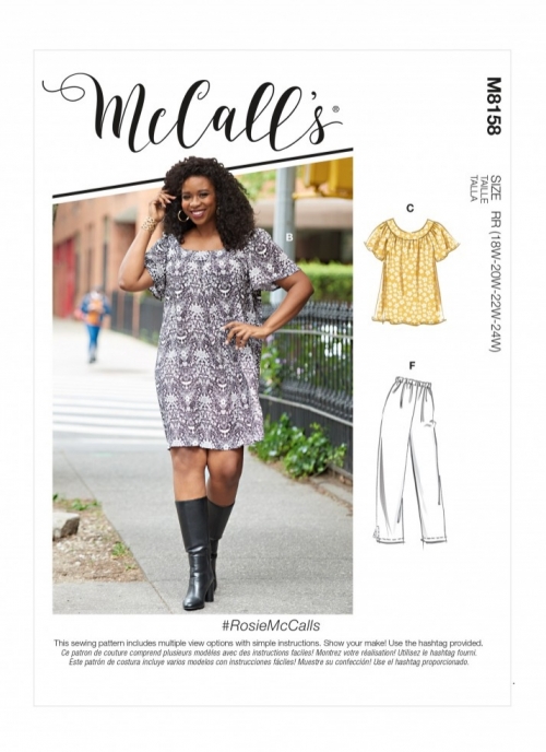 McCalls Paper Sewing Pattern 8158