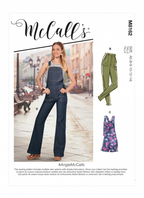 McCalls Paper Sewing Pattern 8162