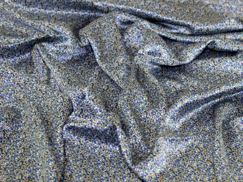 Liberty London Pepper Belgravia Silk Satin Fabric Blue