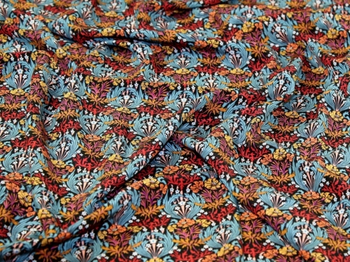 Liberty London Bronwyn Kensington Silk Crepe de Chine Fabric Jewel