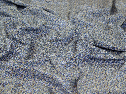 Liberty London Pepper Kensington Silk Crepe de Chine Fabric Blue