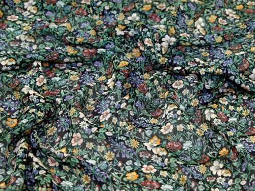 Liberty London Rachel Meadow Regent Silk Sheer Chiffon Fabric Multicoloured