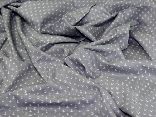 Deadstock 100% Cotton Poplin Fabric Grey