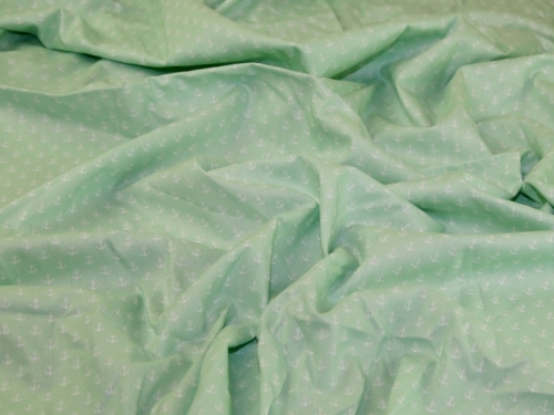 Deadstock 100% Cotton Poplin Fabric Mint