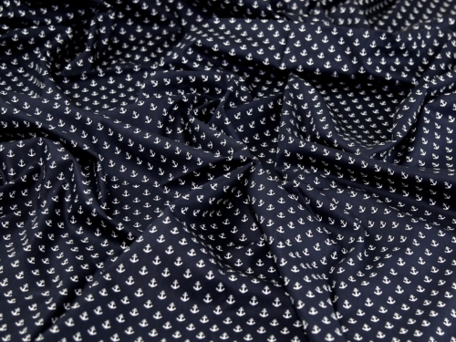 Deadstock 100% Cotton Poplin Fabric Navy