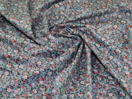 John Louden 100% Cotton Poplin Fabric Aqua