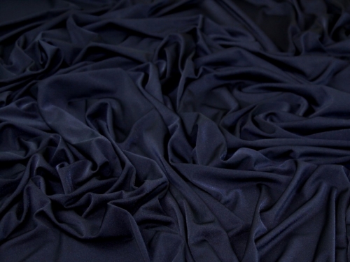 Deadstock ITY Silky Stretch Knit Fabric Navy
