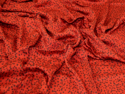 Deadstock Viscose Challis Fabric Russet