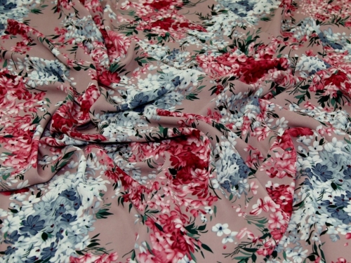 Deadstock Polyester Georgette Fabric Pink