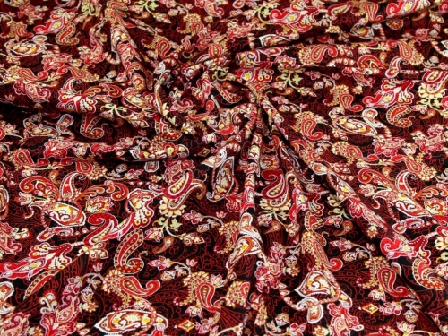 Deadstock 100% Cotton Poplin Fabric Red
