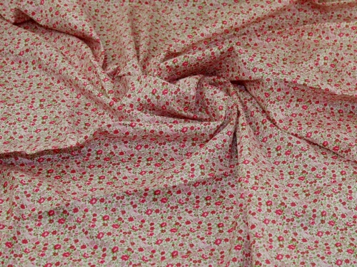 Deadstock 100% Cotton Poplin Fabric Cerise