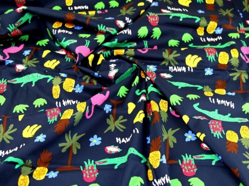 Deadstock 100% Cotton Poplin Fabric Navy