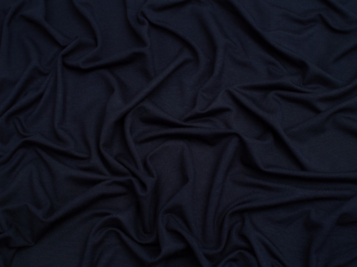 Minerva Core Range Bamboo Jersey Stretch Knit Fabric Navy Blue