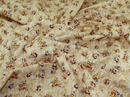 Deadstock 100% Cotton Poplin Fabric Beige