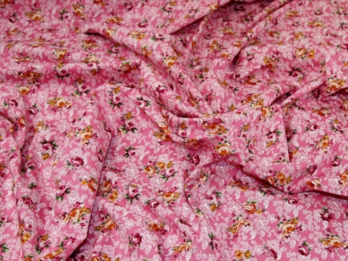Deadstock 100% Cotton Poplin Fabric Pink