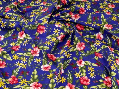 Deadstock 100% Cotton Poplin Fabric Royal