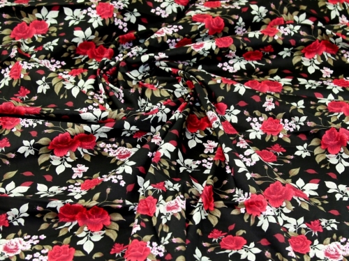 Deadstock 100% Cotton Poplin Fabric Black