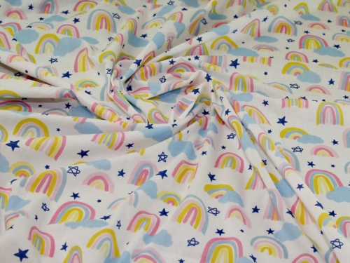 Printed Polycotton Fabric Pastel