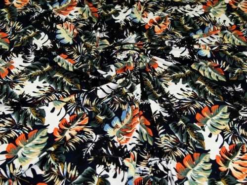 John Louden Viscose Jersey Stretch Knit Fabric Black