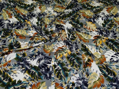 John Louden Viscose Jersey Stretch Knit Fabric Grey