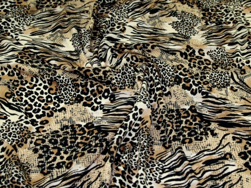 John Kaldor Hermione Crepe Fabric Coffee