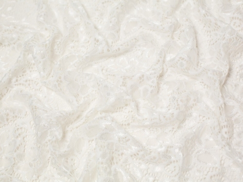 Minerva Core Range Lucy Stretch Lace Fabric Ivory