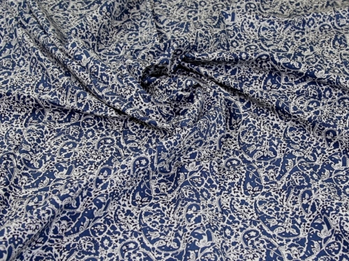 100% Cotton Poplin Fabric Blue