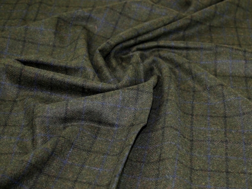 100% Wool Coating Fabric Green