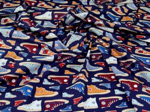100% Cotton Poplin Fabric Blue