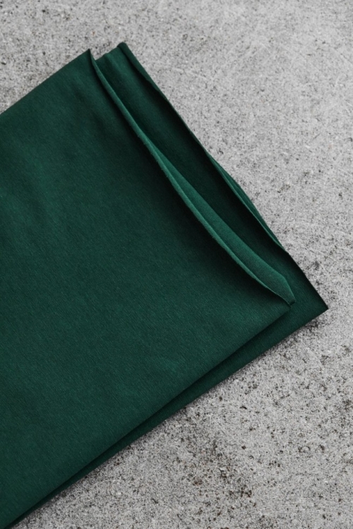 Mind The MAKER Cotton Single Jersey Stretch Knit Fabric Bottle Green