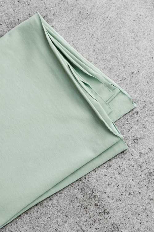 Mind The MAKER Cotton Single Jersey Stretch Knit Fabric Sage Green