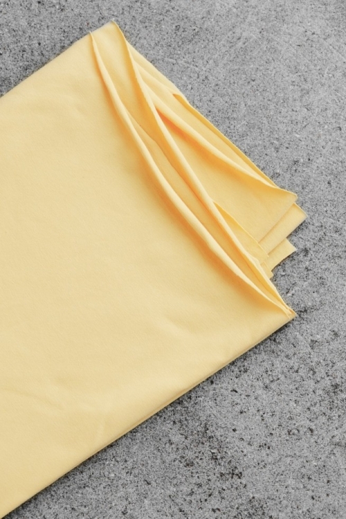 Mind The MAKER Cotton Single Jersey Stretch Knit Fabric Blonde Yellow